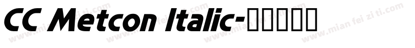 CC Metcon Italic字体转换